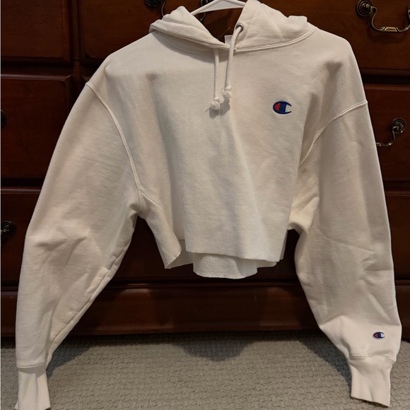 Champion Cream Reverse Weave Hoodie - Picture 3 of 4
